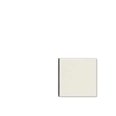 JUNG A404TSAN14, Cover 4-gang neutral for button 1+4, 4011377085923