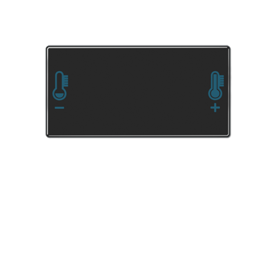 JUNG A409T, Cover with temperature symbol, 4011377149069