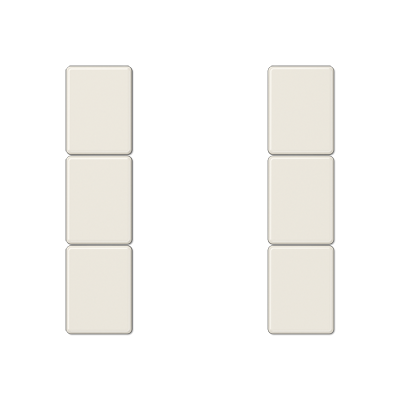 JUNG A503TSA, cover kit 3-gang, complete, 4011377104495