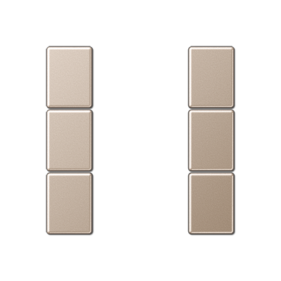 JUNG A503TSACH, cover kit 3-gang, complete, 4011377105010