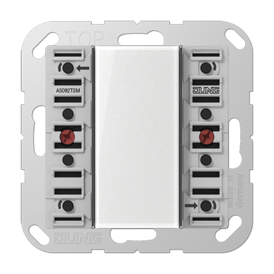 JUNG A5092TSM, Universal push-button module 2-gang, 4011377106734