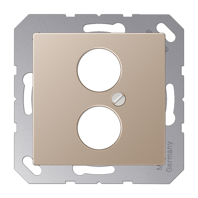 JUNG A562-2CH, centre plate f.Hifi socket, 4011377096462
