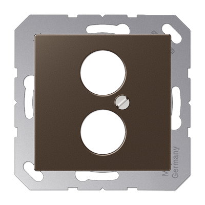 JUNG A562-2MO, centre plate f.Hifi socket, 4011377096479