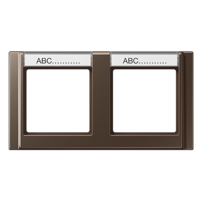 JUNG A5820NAMO, 2-gang frame, 4011377094635