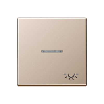 JUNG A590KO5LCH, 1-gang rocker with transparent lens, 4011377096240