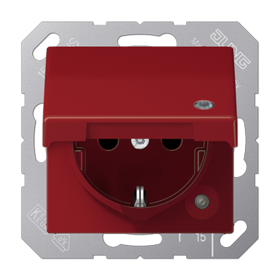 JUNG AS1520BFKLKORT, SCHUKO socket, 4011377146730