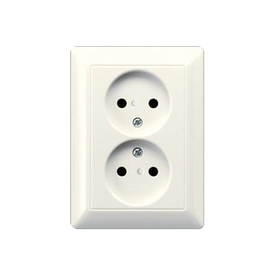 JUNG AS5010U, 2G Schuko socket, 4011377330450