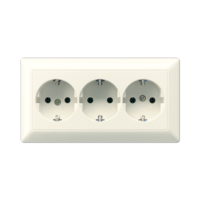 JUNG AS523, 3-gang socket, 4011377332652