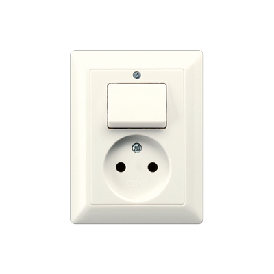 JUNG AS5546EU, switch + socket combination, 4011377337152