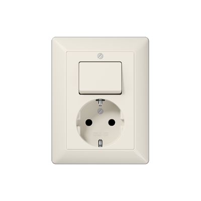 JUNG AS5576EU, switch + socket combination, 4011377330955