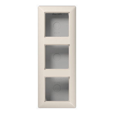 JUNG AS583AW, Spec.Surface Cap w. integr. frame 3-gang, 4011377338654