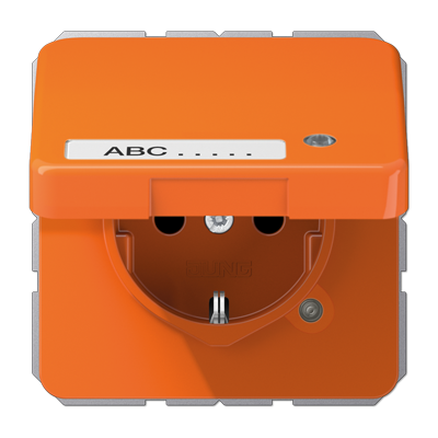JUNG CD1520NAKLKOO, Schuko socket with hinged lid, 4011377157743