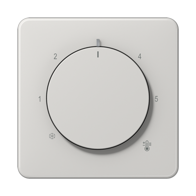 JUNG CD1749BFLG, Centre plate with knob room thermostat, 4011377195257