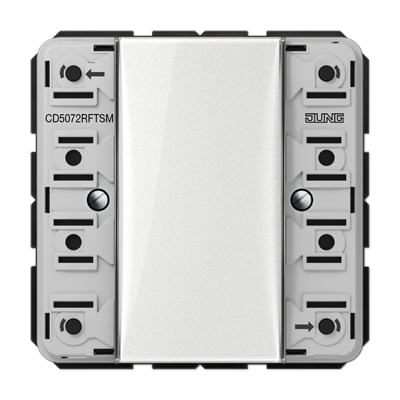 JUNG CD5072RFTSM, Radio push-button module 2-gang, 4011377149663