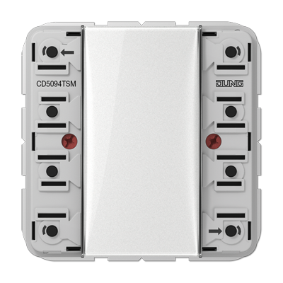 JUNG CD5094TSM, Universal push-button module 4-gang, 4011377106857