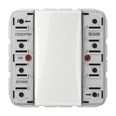 JUNG CD5224TSM, push-button, 4-gang, 4011377118140