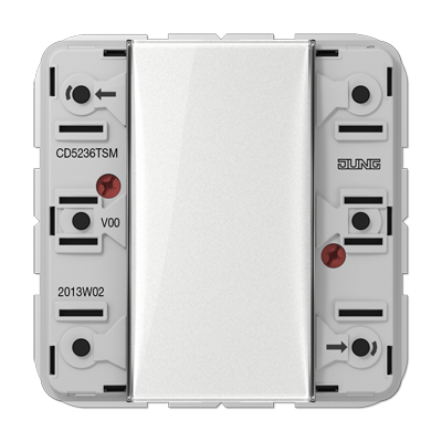 JUNG CD5236TSM, push-button, 6-gang, 4011377118157