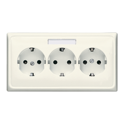 JUNG CD523NA, 3 gang Schuko socket, 4011377162150