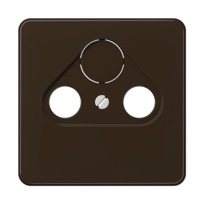 JUNG CD561SATBR, Center plate for TV-FM-SAT sockets, 4011377470101