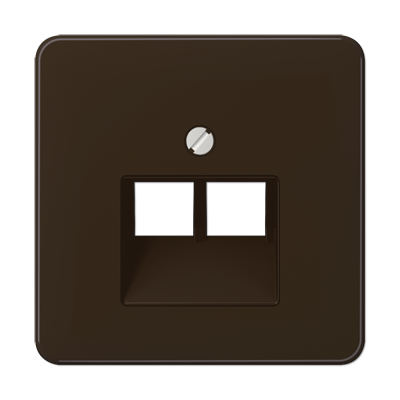 JUNG CD569-2UABR, center pl.f.2-gang modular Jack, 4011377682801