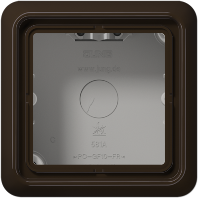 JUNG CD581ABR, Special Surface Cap with integra. frame, 4011377051102