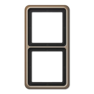 JUNG CD582GB, Frame 2-gang, bronze, 4011377053700