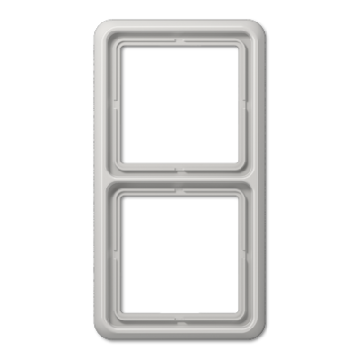 JUNG CD582LG, 2-gang frame, light grey, 4011377581203