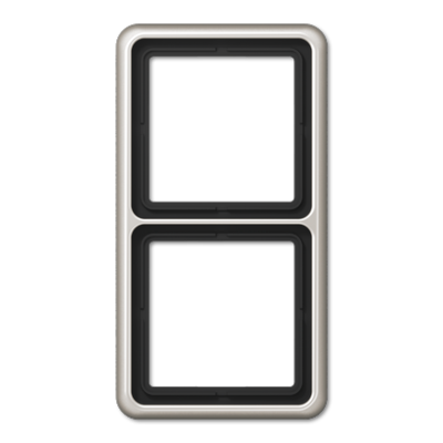 JUNG CD582PT, 2-gang frame, platinum, 4011377054301