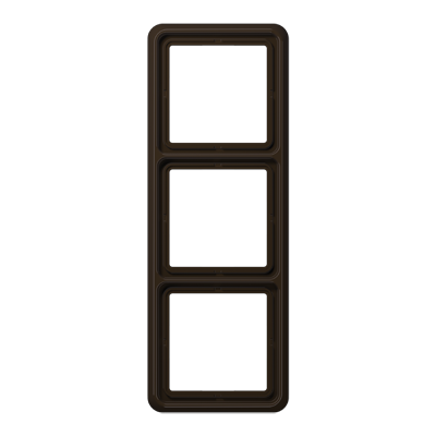 JUNG CD583BR, 3-gang frame, brown, 4011377055100