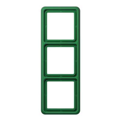 JUNG CD583GN, 3-gang frame, Green, 4011377055506