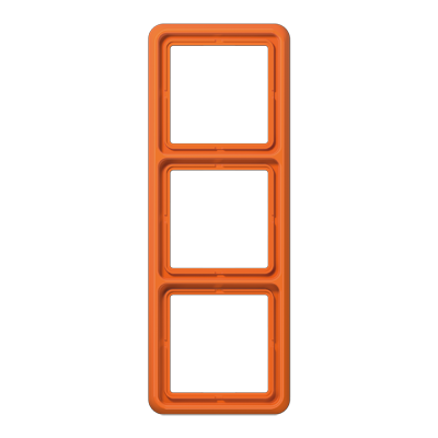 JUNG CD583O, 3-gang frame, orange, 4011377735705