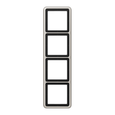 JUNG CD584PT, 4-gang frame, platinum, 4011377057401