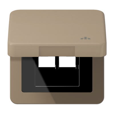 JUNG CD590KLLANGB, Hinged lid LAN with centre plate, 4011377178946