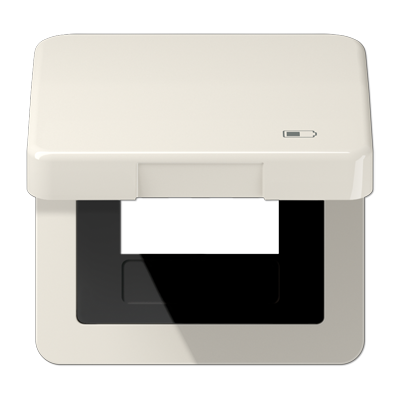 JUNG CD590KLUSB, Hinged lid USB with centre plate, 4011377163720