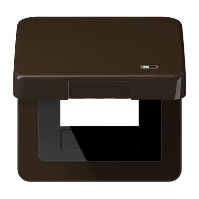 JUNG CD590KLUSBBR, Hinged lid USB with centre plate, 4011377163744