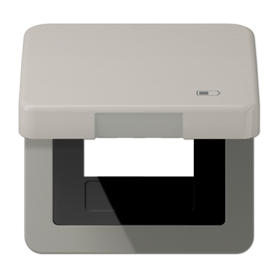 JUNG CD590KLUSBPT, Hinged lid USB with centre plate, 4011377163812