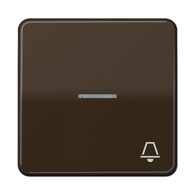 JUNG CD590KO5KBR, 1-gang rocker w.symbol bell& trans. lens, 4011377254756