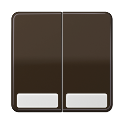 JUNG CD595NABR, 2-gang rocker with insscription plate, 4011377976108