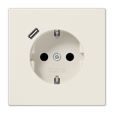 JUNG LS1520-18C, SCHUKO socket with USB type C, 4011377184510