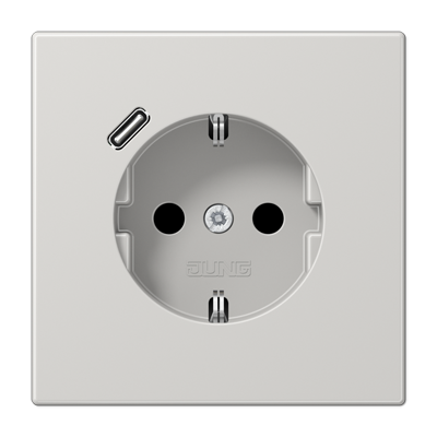 JUNG LS1520-18CLG, SCHUKO socket with USB type C, 4011377184534