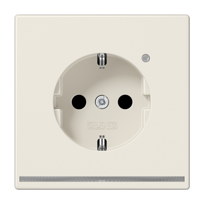 JUNG LS1520-OLNW, Schuko socket with LED pilot light, 4011377154780