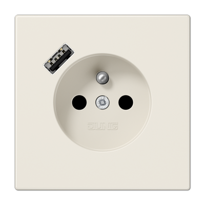 JUNG LS1520F-18A, Socket fren/belg with USB type A, 4011377185012