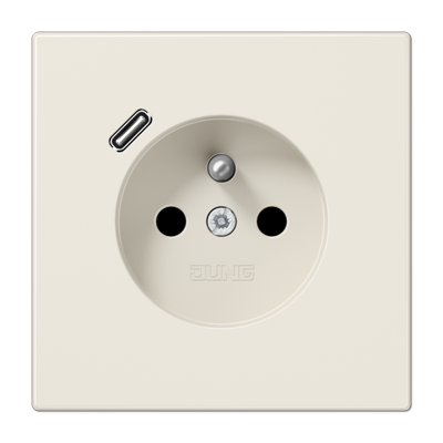 JUNG LS1520F-18C, Socket fren/belg with USB type C, 4011377185128