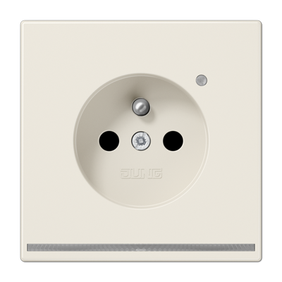 JUNG LS1520F-OLNW, Socket Fren/Belg syst. LED pilot light, 4011377176485