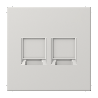 JUNG LS1969-25WELG, centre plate for MJ f. 2 sockets, 4011377178403