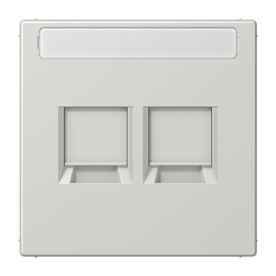 JUNG LS1969-2NAWELG, centre plate for MJ f. 2 sockets, 4011377178083