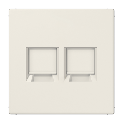 JUNG LS1969-2WE, centre plate for MJ f. 2 sockets, 4011377177963