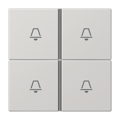 JUNG LS404TSAKLG, cover 4-gang, 4011377087866