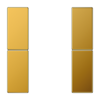 JUNG LS502TSAGGO, cover kit 2 gang, complete, 4011377110038