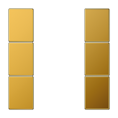 JUNG LS503TSAGGO, cover kit 3 gang, complete, 4011377110458